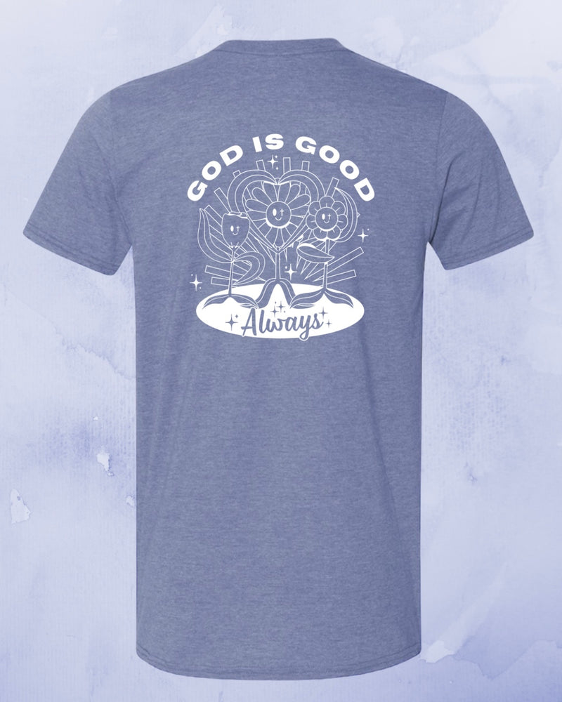 God is Good T-Shirt - Indigo