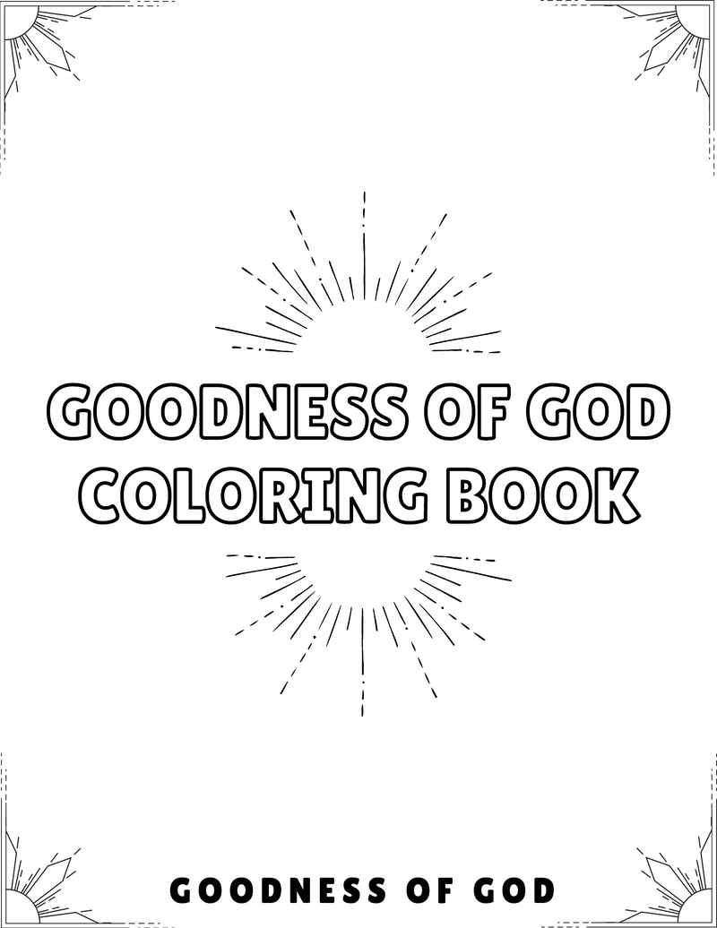 Goodness of God - Bible Verse Coloring Book (Digital Download)