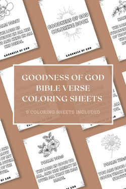 Goodness of God - Bible Verse Coloring Book (Digital Download)