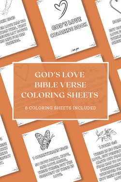 God's Love - Bible Verse Coloring Book (Digital Download)