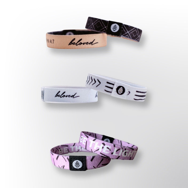 BELOVED | 3-PACK Reversible Bracelets - Christian Apparel and Accessories - Ascend Wood Products