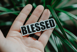 Blessed - Decal Sticker - Christian Apparel and Accessories - Ascend Wood Products