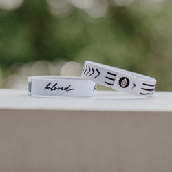 Beloved Reversible Wristband - White - Christian Apparel and Accessories - Ascend Wood Products