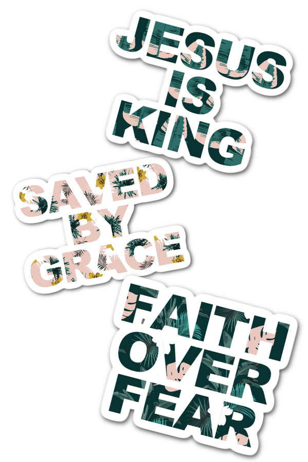 “Have Faith” Sticker Pack - Christian Apparel and Accessories - Ascend Wood Products