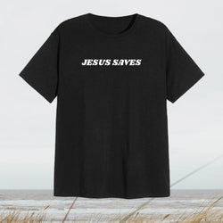 Jesus Saves Tee - Christian Apparel and Accessories - Ascend Wood Products
