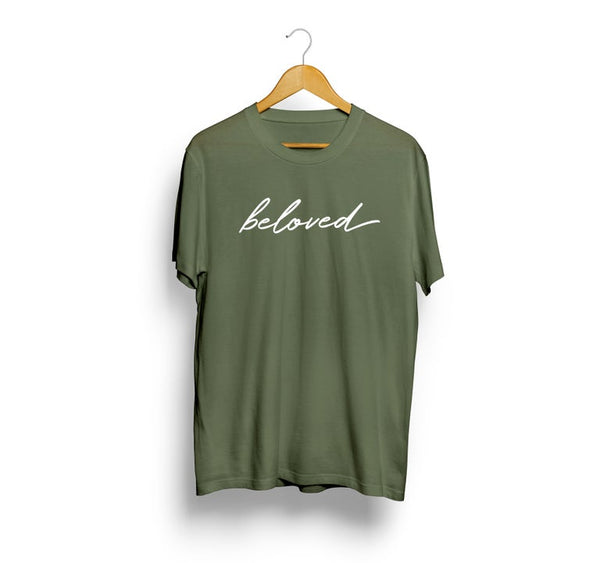 Beloved Shirt - Olive - Christian Apparel and Accessories - Ascend Wood Products